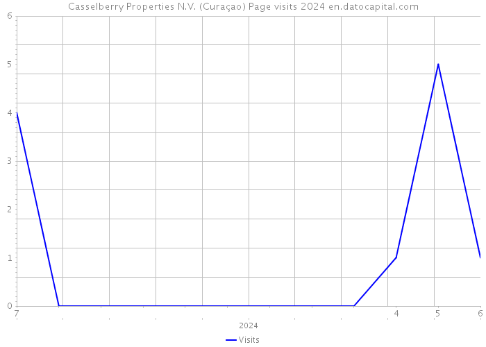 Casselberry Properties N.V. (Curaçao) Page visits 2024 