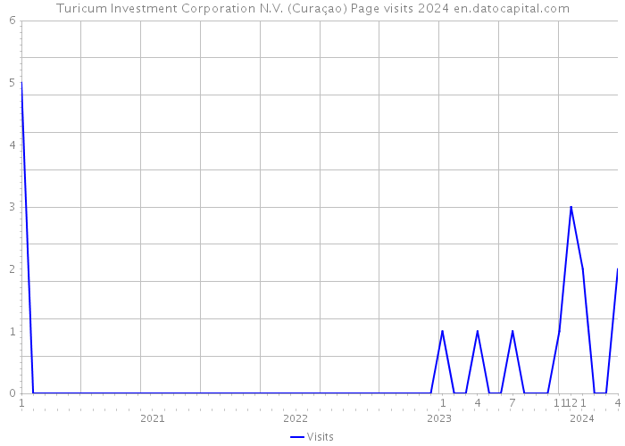 Turicum Investment Corporation N.V. (Curaçao) Page visits 2024 