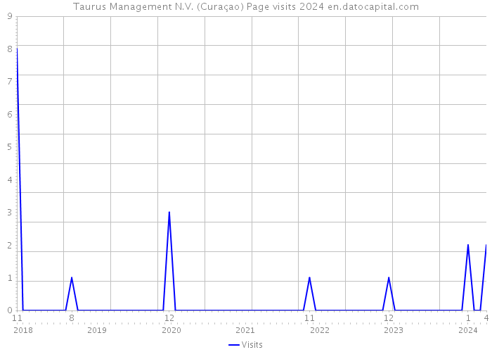 Taurus Management N.V. (Curaçao) Page visits 2024 