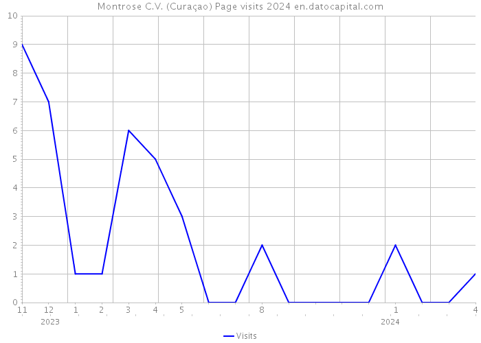 Montrose C.V. (Curaçao) Page visits 2024 