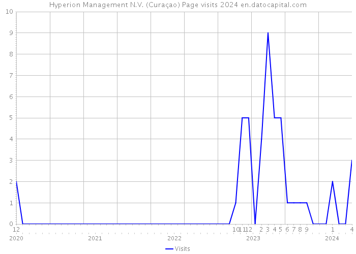 Hyperion Management N.V. (Curaçao) Page visits 2024 
