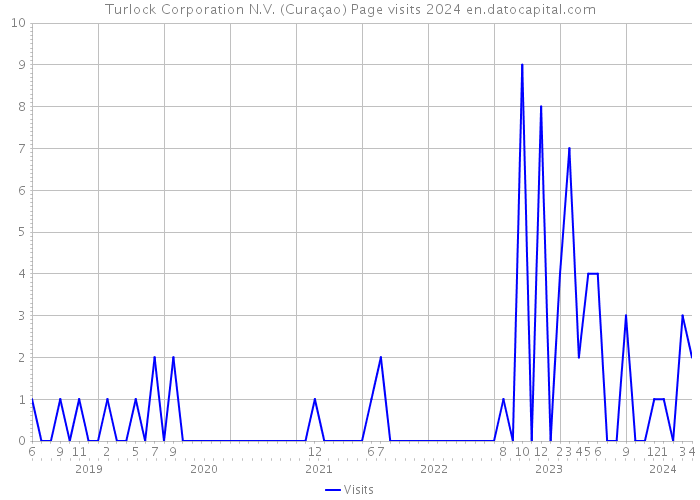 Turlock Corporation N.V. (Curaçao) Page visits 2024 