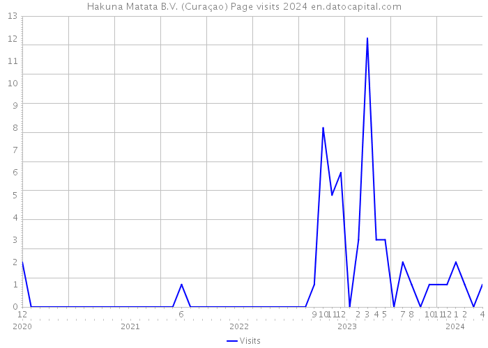 Hakuna Matata B.V. (Curaçao) Page visits 2024 