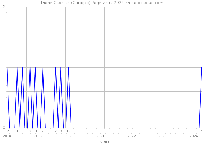 Diane Capriles (Curaçao) Page visits 2024 