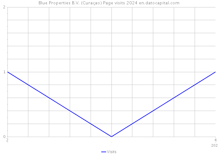 Blue Properties B.V. (Curaçao) Page visits 2024 