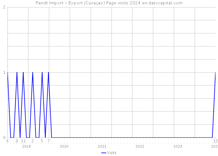 Pandt Import - Export (Curaçao) Page visits 2024 