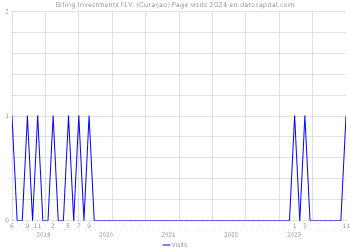 Erling Investments N.V. (Curaçao) Page visits 2024 