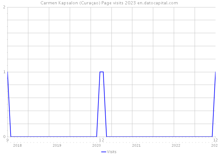 Carmen Kapsalon (Curaçao) Page visits 2023 