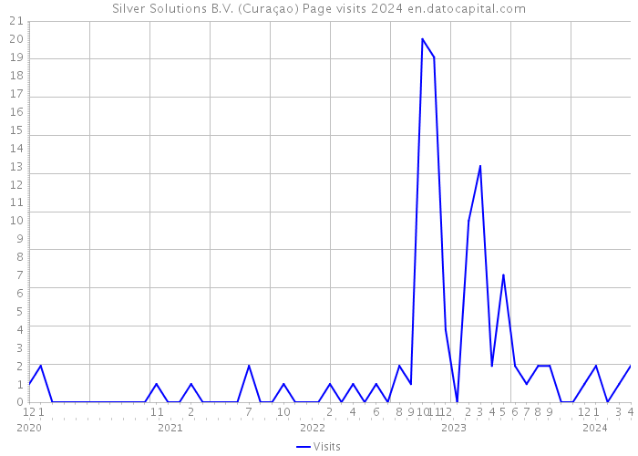 Silver Solutions B.V. (Curaçao) Page visits 2024 