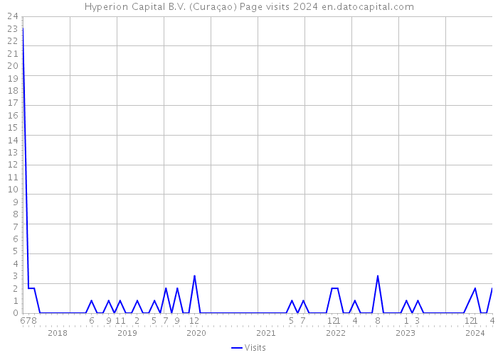 Hyperion Capital B.V. (Curaçao) Page visits 2024 