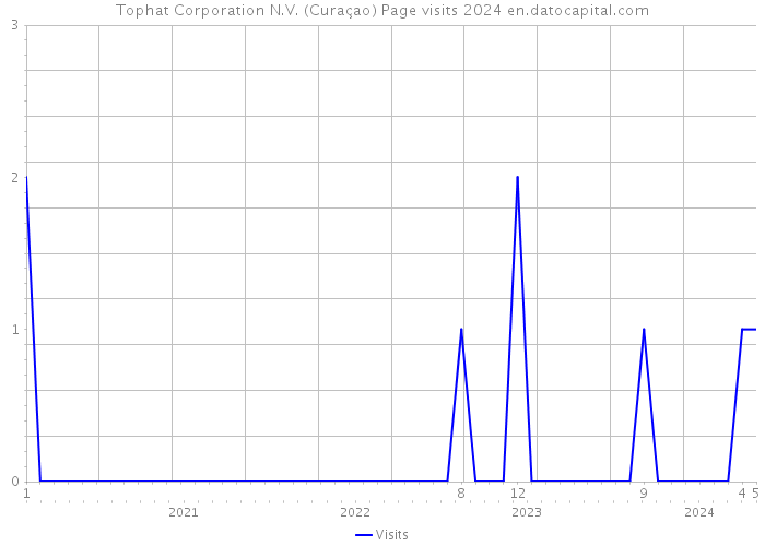 Tophat Corporation N.V. (Curaçao) Page visits 2024 