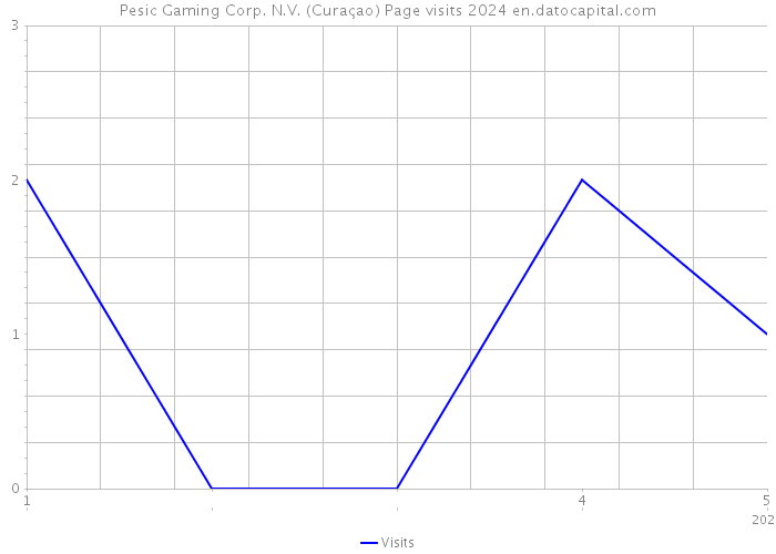 Pesic Gaming Corp. N.V. (Curaçao) Page visits 2024 