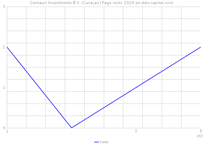 Centauri Investments B.V. (Curaçao) Page visits 2024 
