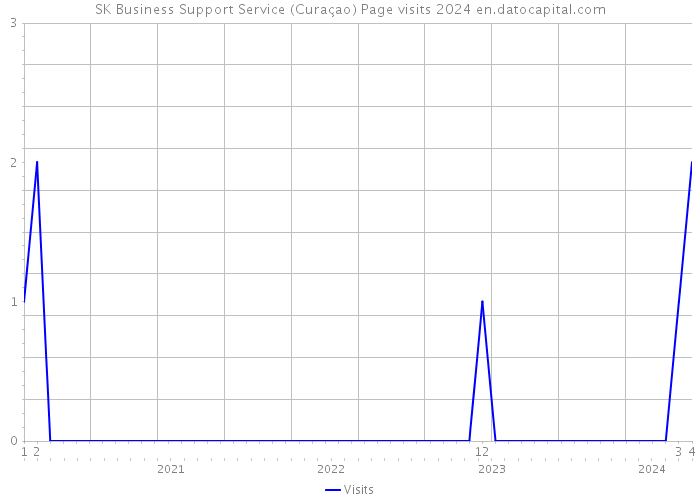 SK Business Support Service (Curaçao) Page visits 2024 