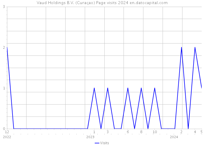 Vaud Holdings B.V. (Curaçao) Page visits 2024 