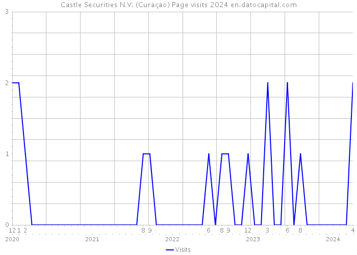 Castle Securities N.V. (Curaçao) Page visits 2024 