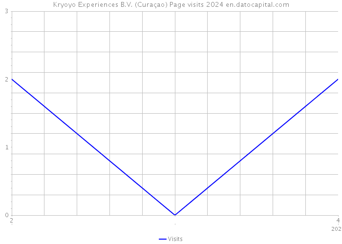 Kryoyo Experiences B.V. (Curaçao) Page visits 2024 