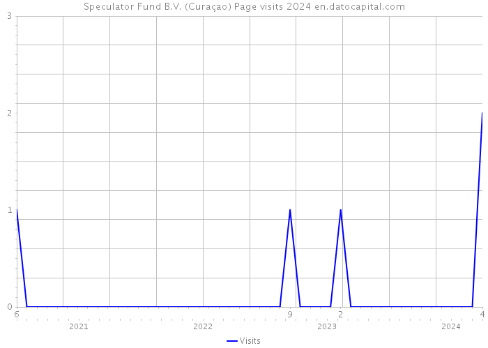 Speculator Fund B.V. (Curaçao) Page visits 2024 