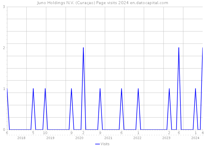 Juno Holdings N.V. (Curaçao) Page visits 2024 