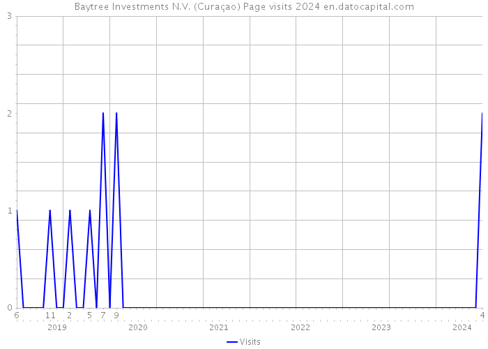 Baytree Investments N.V. (Curaçao) Page visits 2024 