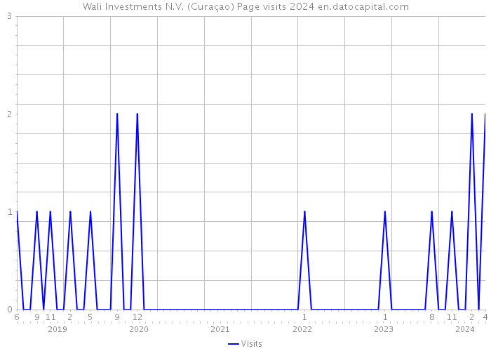 Wali Investments N.V. (Curaçao) Page visits 2024 