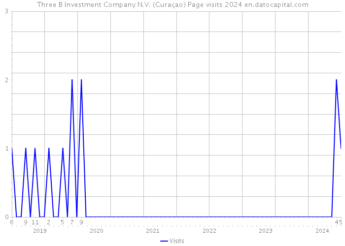 Three B Investment Company N.V. (Curaçao) Page visits 2024 