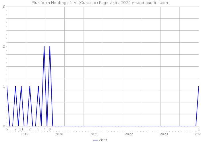 Pluriform Holdings N.V. (Curaçao) Page visits 2024 