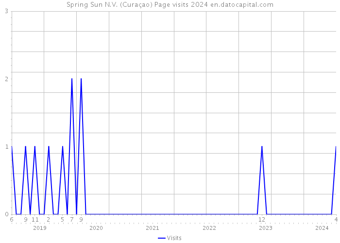 Spring Sun N.V. (Curaçao) Page visits 2024 