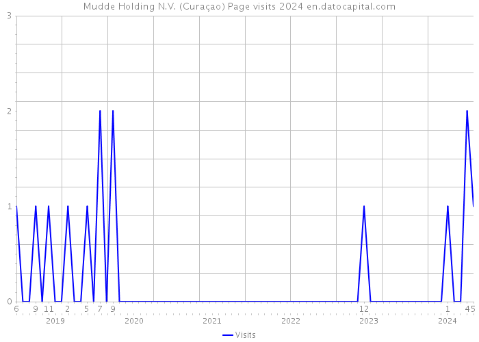 Mudde Holding N.V. (Curaçao) Page visits 2024 