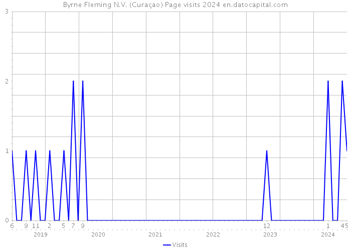Byrne Fleming N.V. (Curaçao) Page visits 2024 