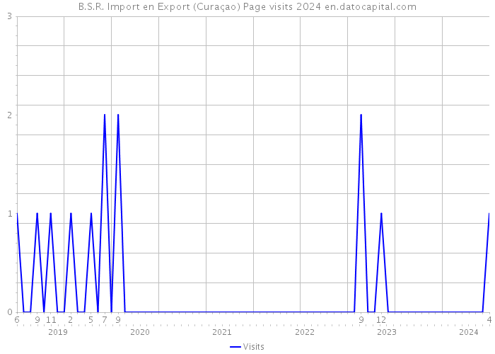 B.S.R. Import en Export (Curaçao) Page visits 2024 