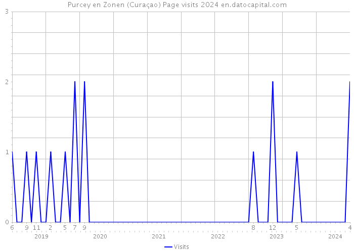 Purcey en Zonen (Curaçao) Page visits 2024 
