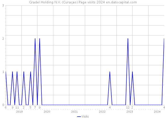 Gradel Holding N.V. (Curaçao) Page visits 2024 