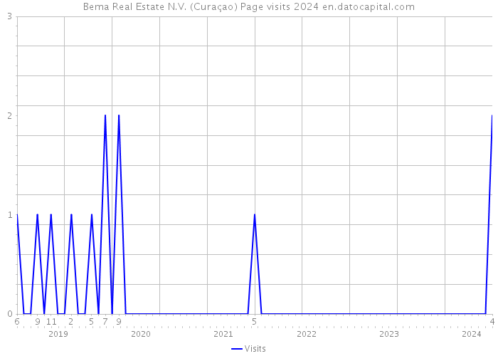 Bema Real Estate N.V. (Curaçao) Page visits 2024 