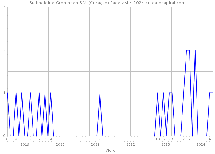 Bulkholding Groningen B.V. (Curaçao) Page visits 2024 