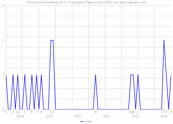 Peninsula Holdings N.V. (Curaçao) Page visits 2024 