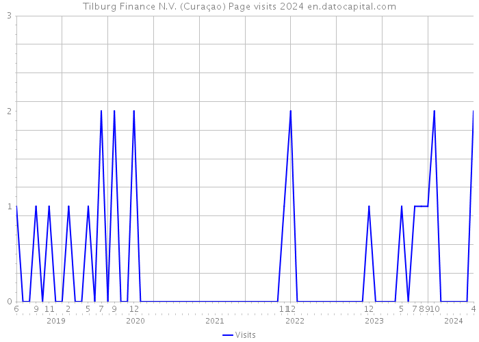 Tilburg Finance N.V. (Curaçao) Page visits 2024 