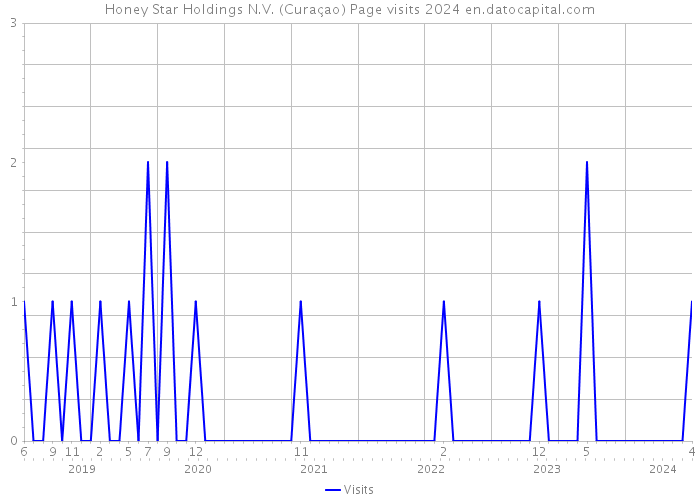 Honey Star Holdings N.V. (Curaçao) Page visits 2024 