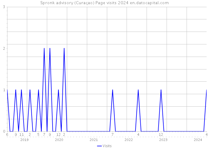 Spronk advisory (Curaçao) Page visits 2024 