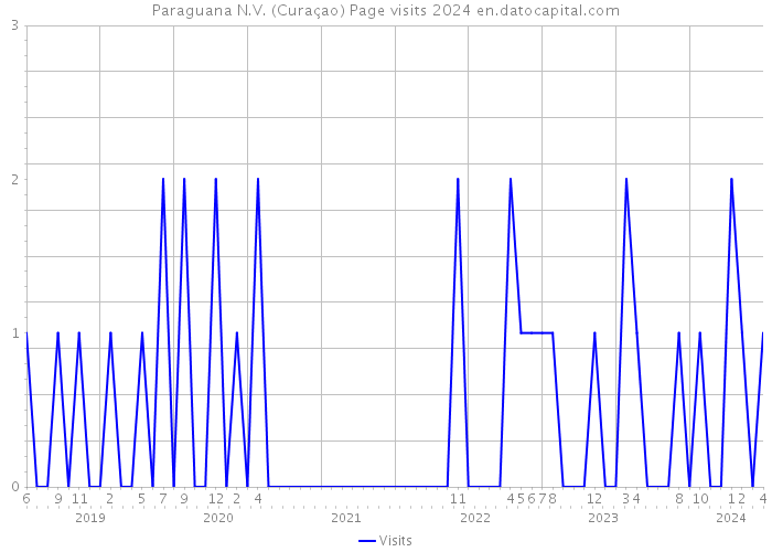 Paraguana N.V. (Curaçao) Page visits 2024 