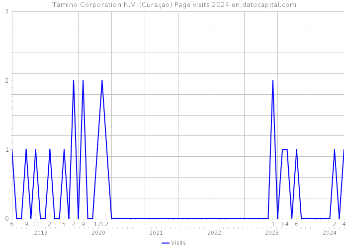 Tamino Corporation N.V. (Curaçao) Page visits 2024 