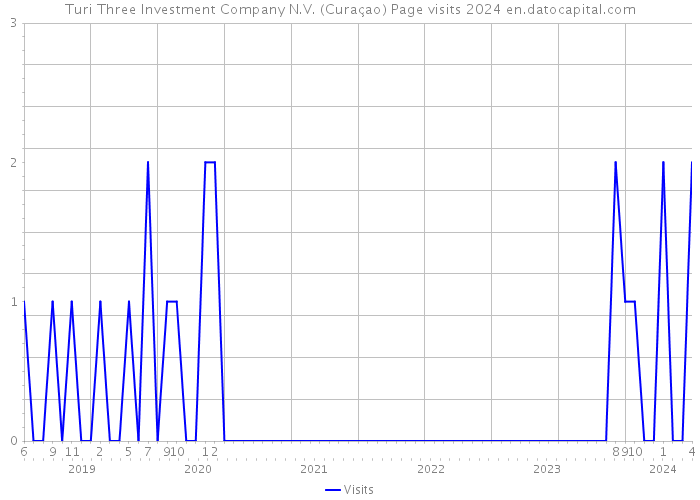Turi Three Investment Company N.V. (Curaçao) Page visits 2024 