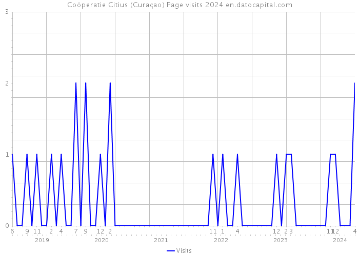 Coöperatie Citius (Curaçao) Page visits 2024 