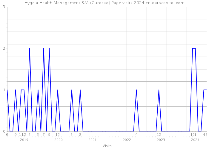 Hygeia Health Management B.V. (Curaçao) Page visits 2024 