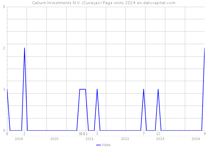 Galium Investments N.V. (Curaçao) Page visits 2024 