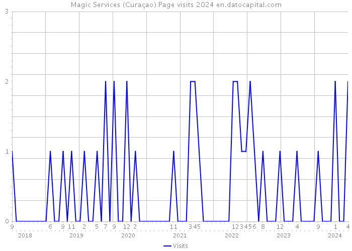 Magic Services (Curaçao) Page visits 2024 