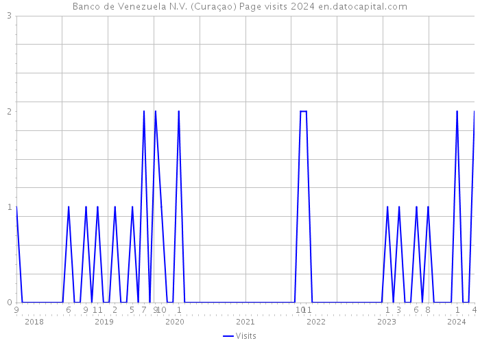 Banco de Venezuela N.V. (Curaçao) Page visits 2024 