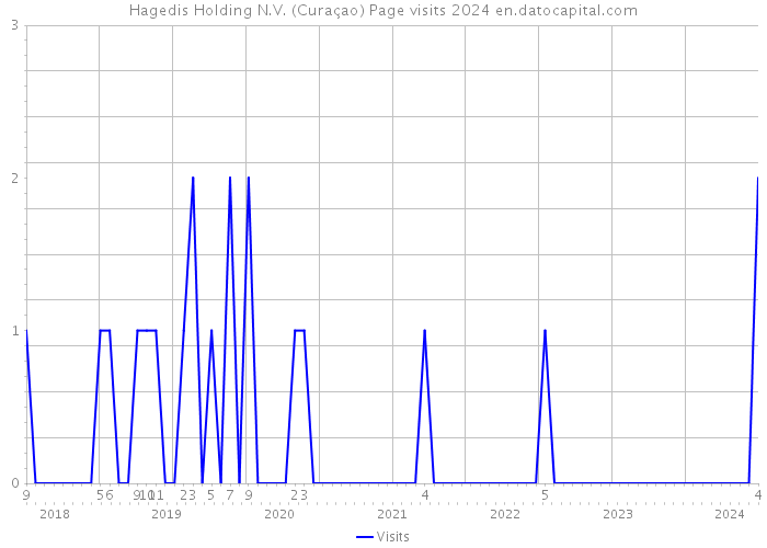 Hagedis Holding N.V. (Curaçao) Page visits 2024 