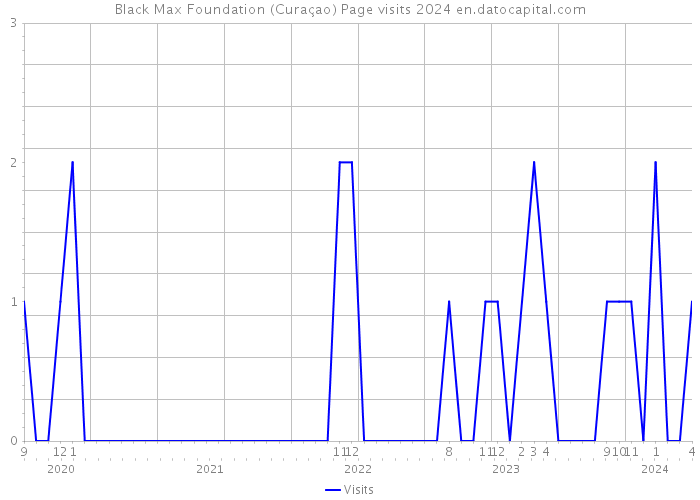 Black Max Foundation (Curaçao) Page visits 2024 