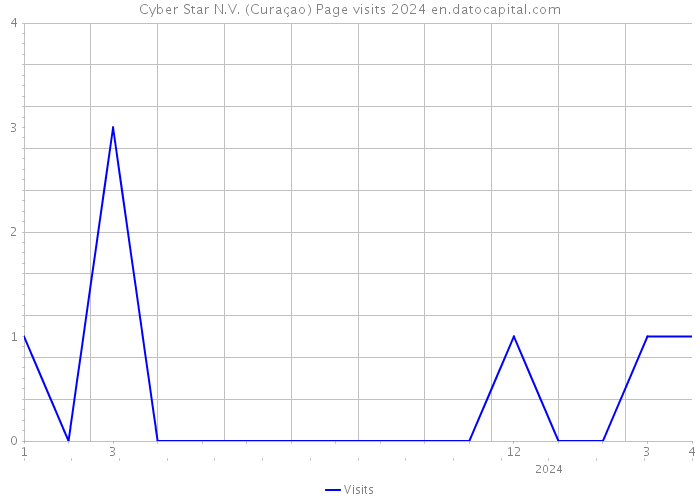 Cyber Star N.V. (Curaçao) Page visits 2024 